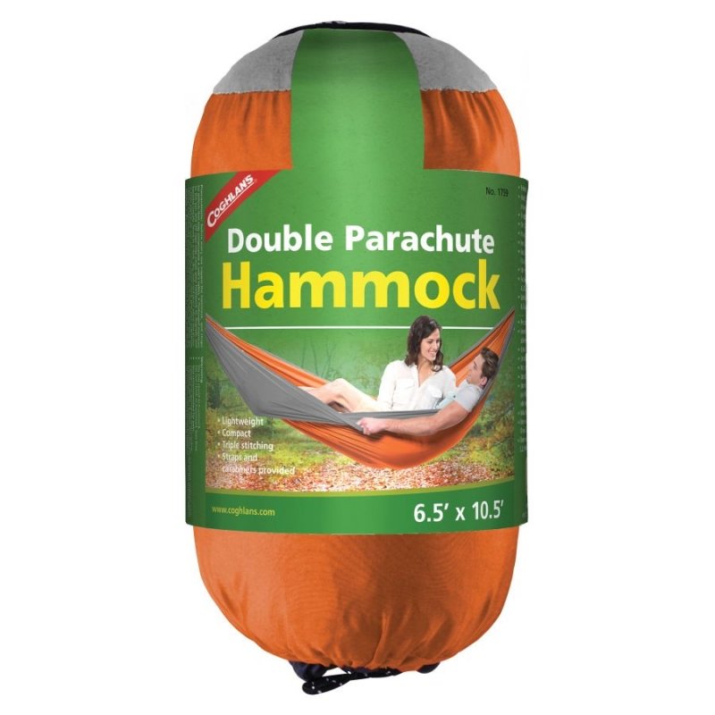 Houpací síť Coghlan´s Double Orange Parachute Hammock