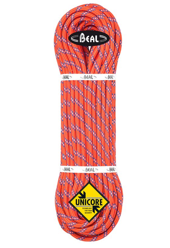 Oranžové lano Beal Diablo Unicore - délka 80 m a tloušťka 9,8 mm
