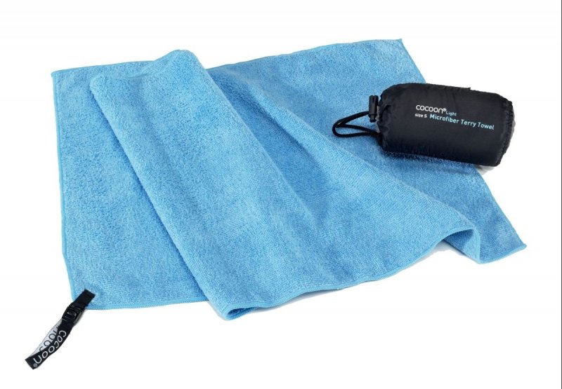 Modrý rychleschnoucí ručník Cocoon fjord blue - velikost M a 90x50 cm