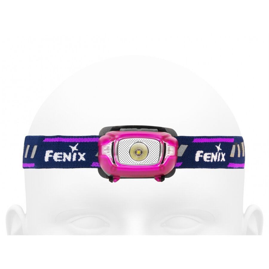 Růžová čelovka Fenix HL15